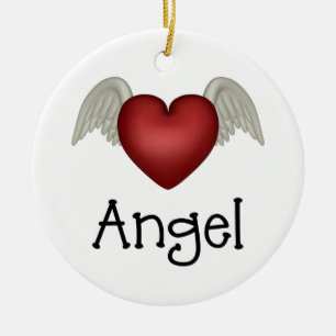 Ornamento de Heart Angel Wings