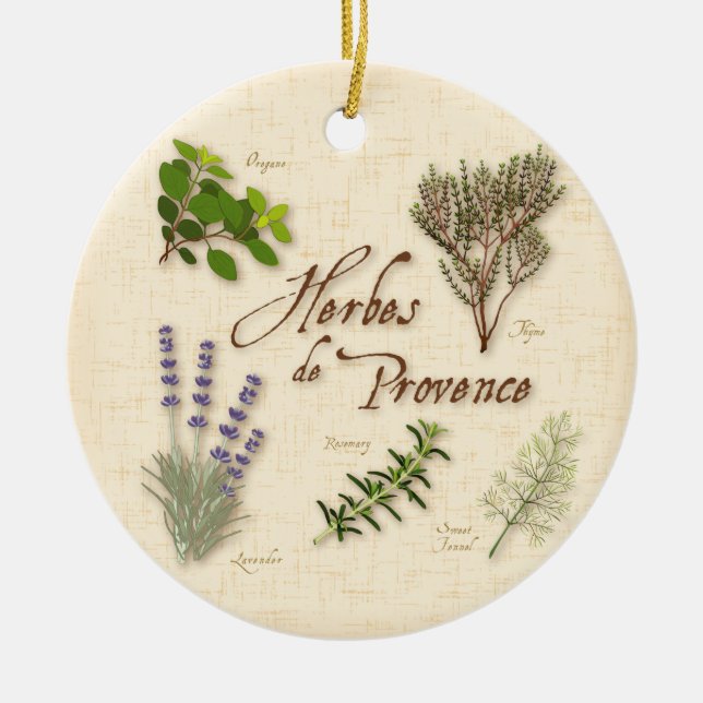 Ornamento de Herbes de Provence (Frente)