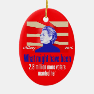 Ornamento de Hillary Clinton