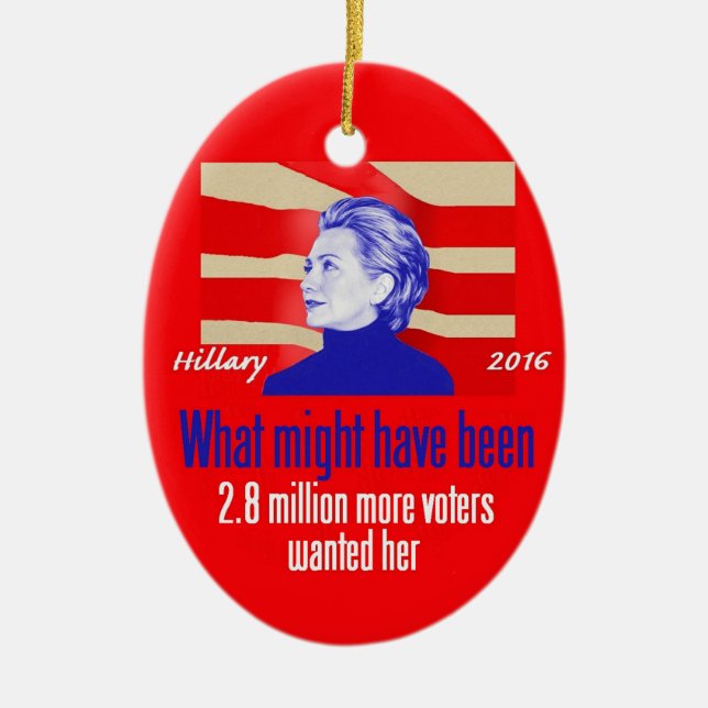Ornamento de Hillary Clinton (Frente)