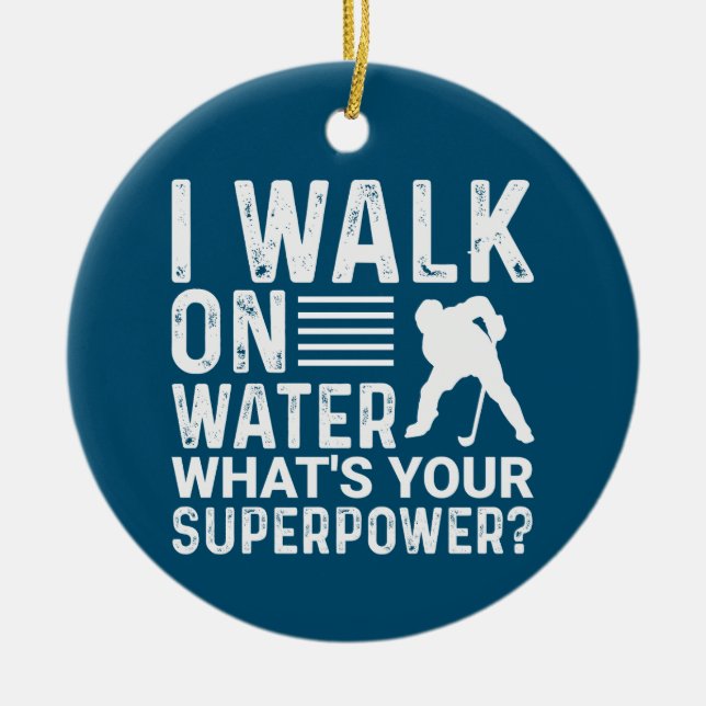 Ornamento de hockey (Frente)