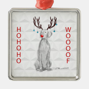 ORNAMENTO DE HOHOHOWOOOF WEIMARANER