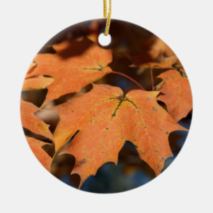 Ornamento de hojas de otoño