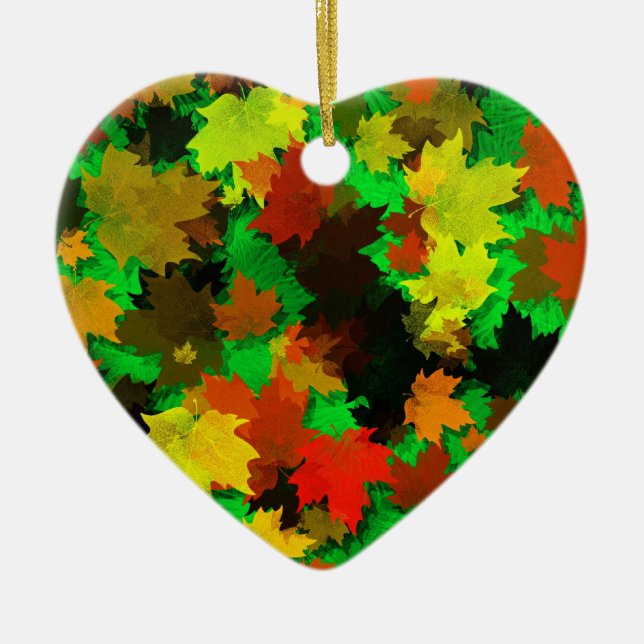 Ornamento de hojas de otoño (Frente)