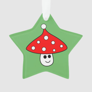 Ornamento de hongos de Santa Hat