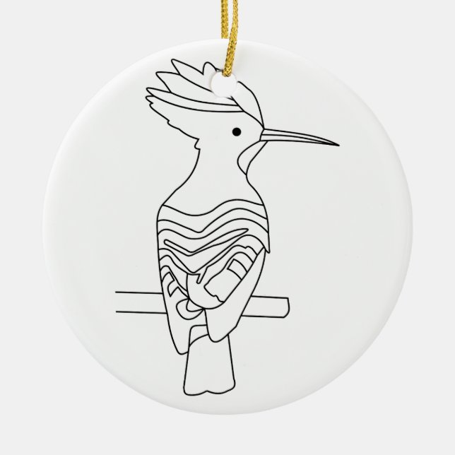 Ornamento de hoopoe (Frente)