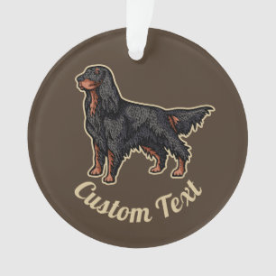 Ornamento de Ilustracion Gordon Setter