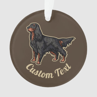Ornamento de Ilustracion Gordon Setter