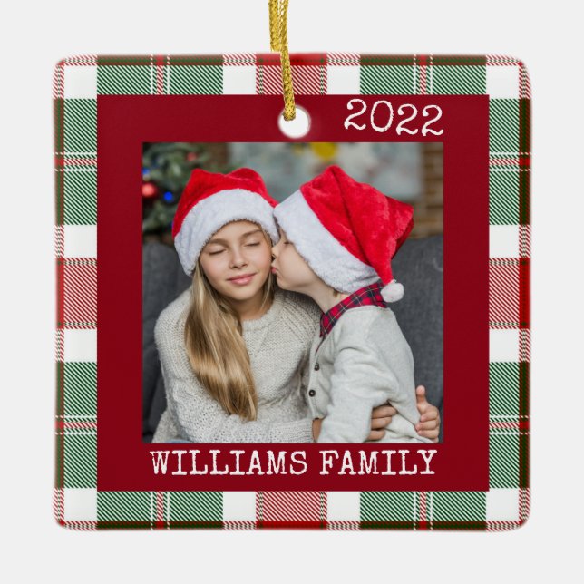 Ornamento de imagen roja rusa de búfalo (Anverso)