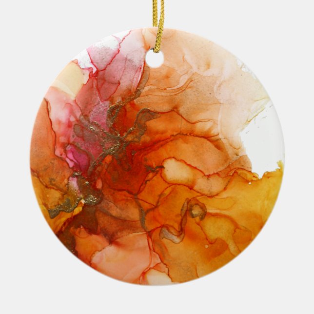 Ornamento de incendio de tinta de alcohol (Frente)