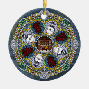 Ornamento de invierno de Nouveau
