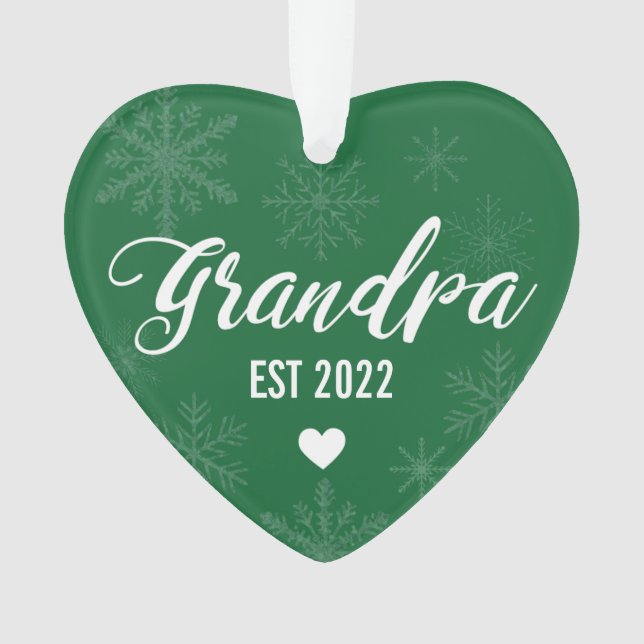 Ornamento de Invitación de embarazo de papá al abu (Anverso)