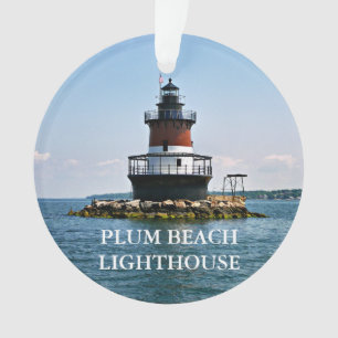 Ornamento de Isla Rhode en Plum Beach Lighthouse