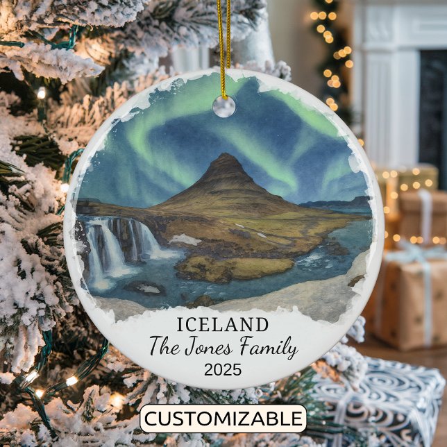 Ornamento de Islandia personalizado, Islandia (Subido por el creador)
