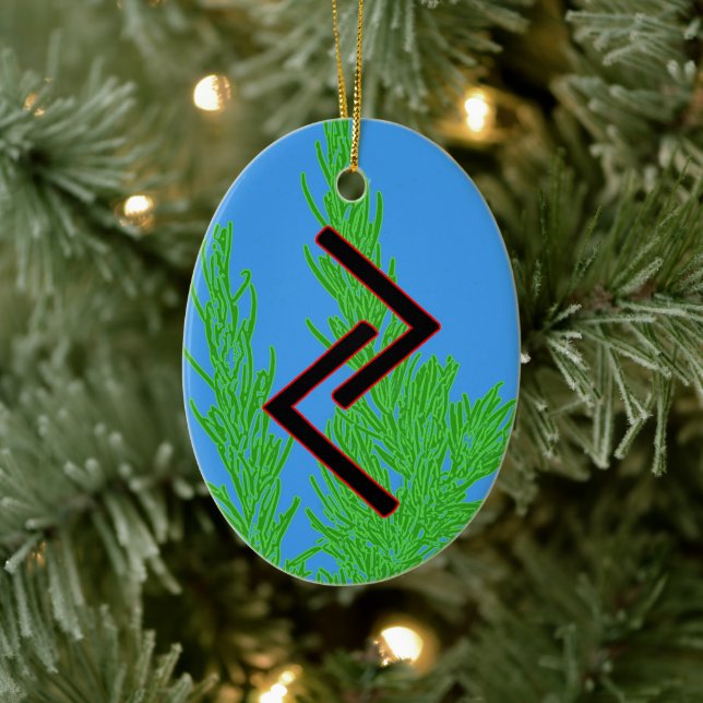 Ornamento de Jera Viking Rune Yule - ¡Cosecha! (Árbol)