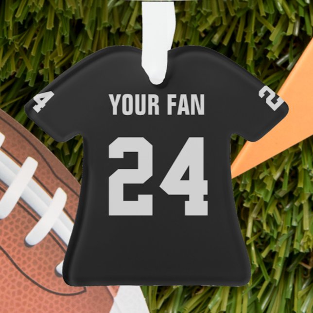 Ornamento de Jersey de Black & Silver para fútbol (Subido por el creador)
