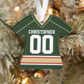 Ornamento de Jersey de Hockey sobre Personalizado