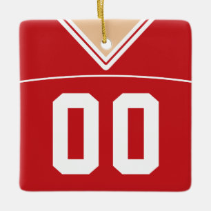 Ornamento de Jersey de Lacrosse en el Fútbol de pe