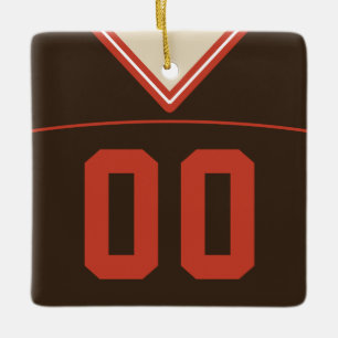 Ornamento de Jersey de Lacrosse en el Fútbol de pe