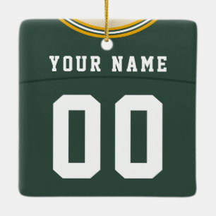 Ornamento de Jersey de Lacrosse en el Fútbol de pe