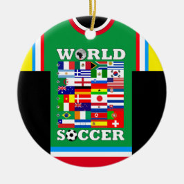 Ornamento de Jersey de World Soccer Flags