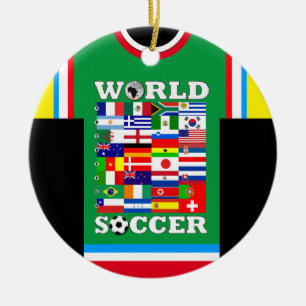 Ornamento de Jersey de World Soccer Flags