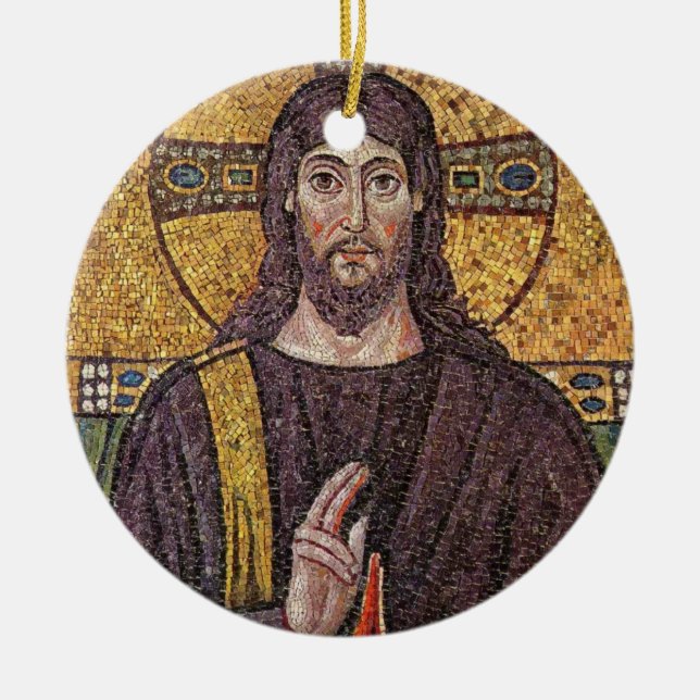 Ornamento de Jesús Mosaico (Frente)