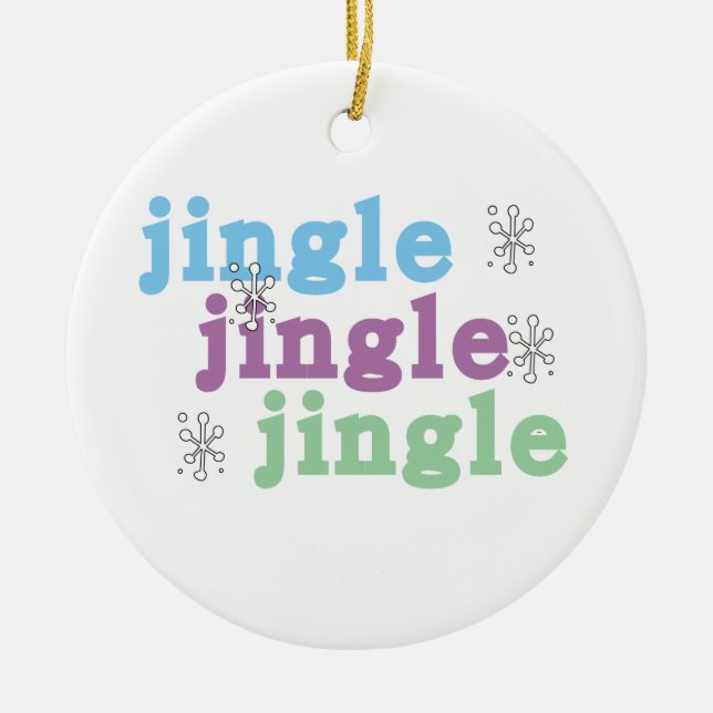 Ornamento de Jingle Jingle Keepsake (Frente)
