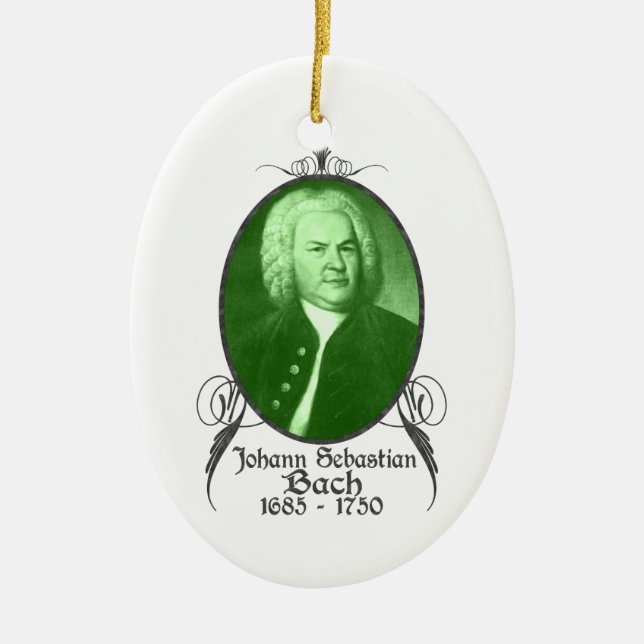 Ornamento de Johann Sebastian Bach (Frente)