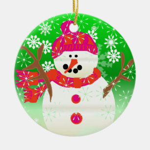 Ornamento de Jolly Snowman Keepsake