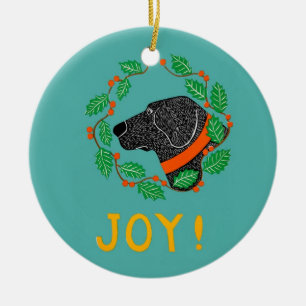 Ornamento De Joy Black Lab De Stephen Huneck