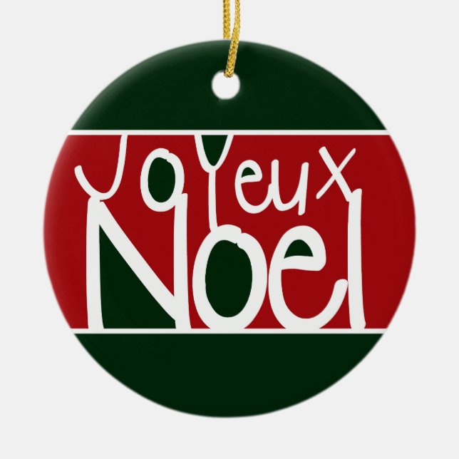 Ornamento de Joyeux Noel (Frente)