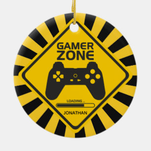 Ornamento de juegos de video de zona de juego