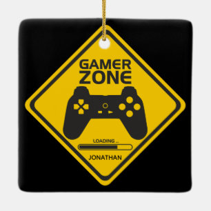 Ornamento de juegos de video de zona de juego