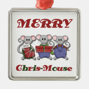 Ornamento de Keepsake de Merry Chris-Mouse