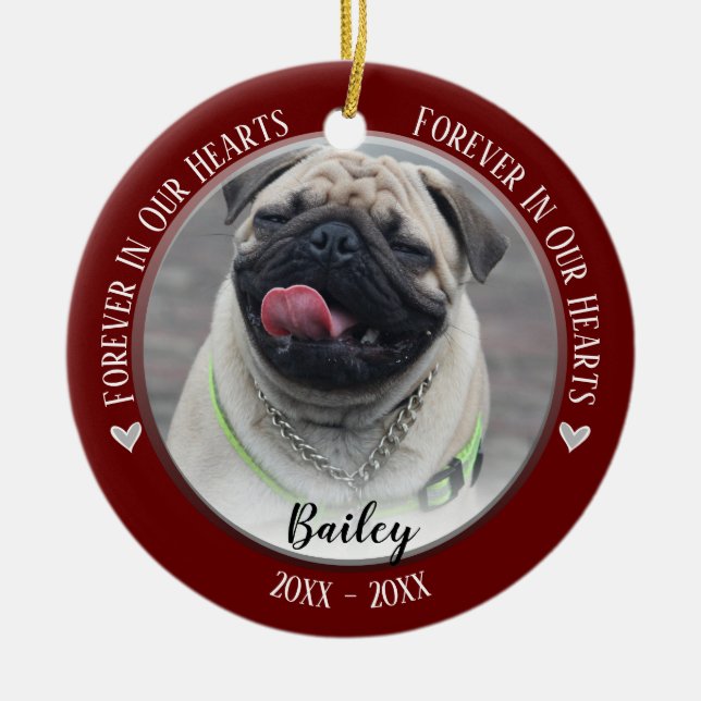 Ornamento de Keepsake del Mascota de la foto (Frente)