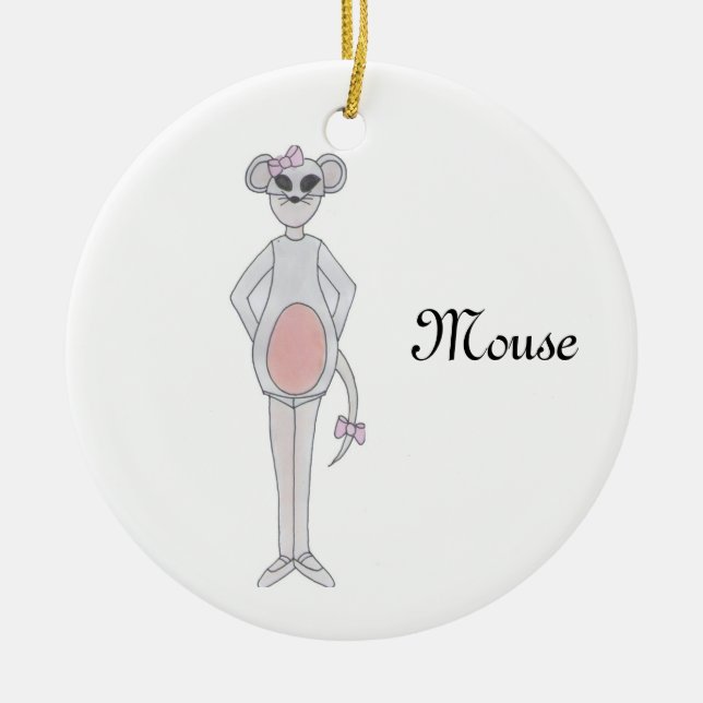 Ornamento de Keepsake del ratón de nutcracker (Frente)