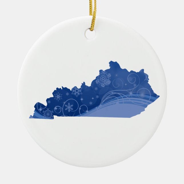 Ornamento de Kentucky Snowflakes (Frente)