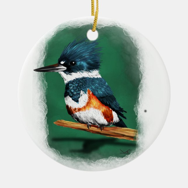 Ornamento de Kingfisher (Frente)