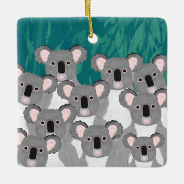 Ornamento de Koalas (Anverso)