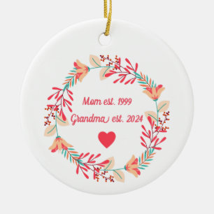 Ornamento de la abuela, regalo para la abuela, nie