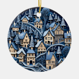 Ornamento de la aldea de los encantadores Navidade