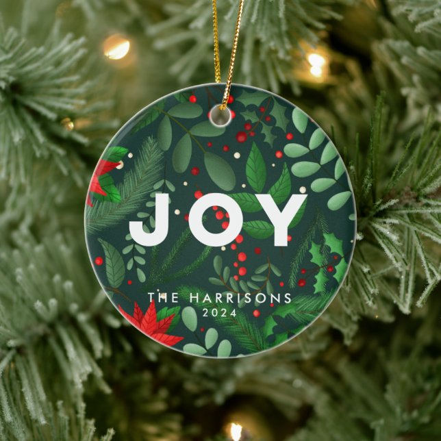 Ornamento de la alegría botánica de los Navidades  (Árbol)