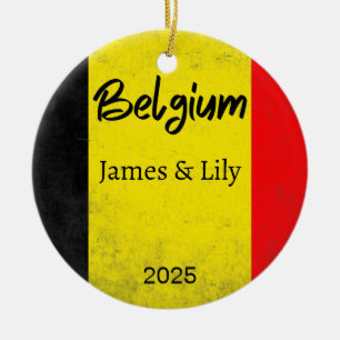 Ornamento de la bandera belga, Bélgica personaliza
