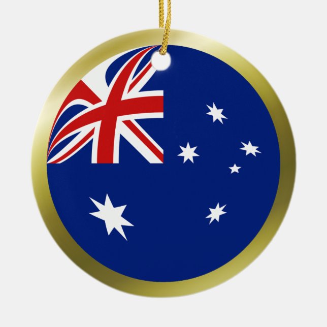 Ornamento de la bandera de Australia (Frente)