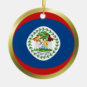 Ornamento de la bandera de Belice