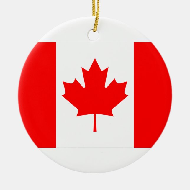 Ornamento de la bandera de Canadá (Frente)