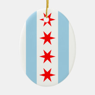 Ornamento de la bandera de Chicago