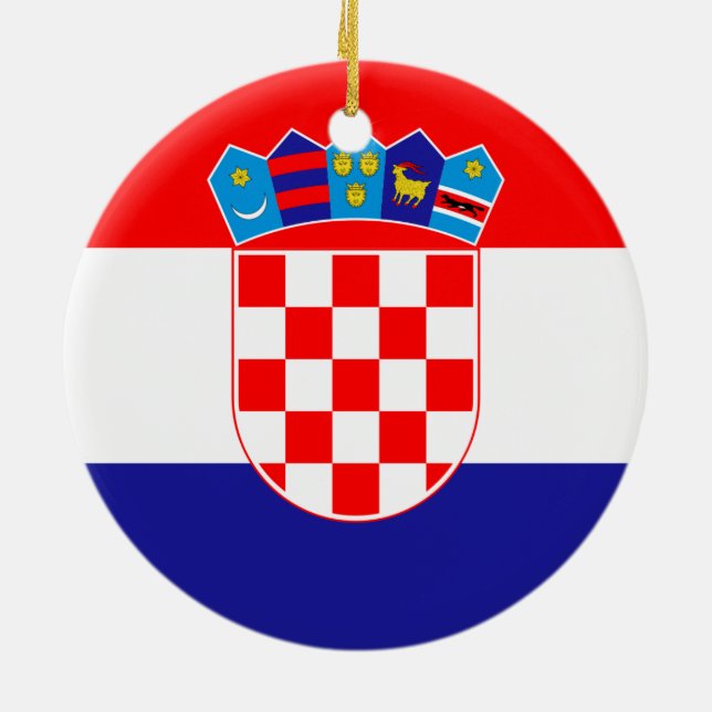 Ornamento de la bandera de Croacia (Atrás)