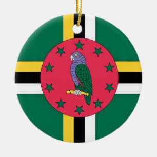 Ornamento de la bandera de Dominica